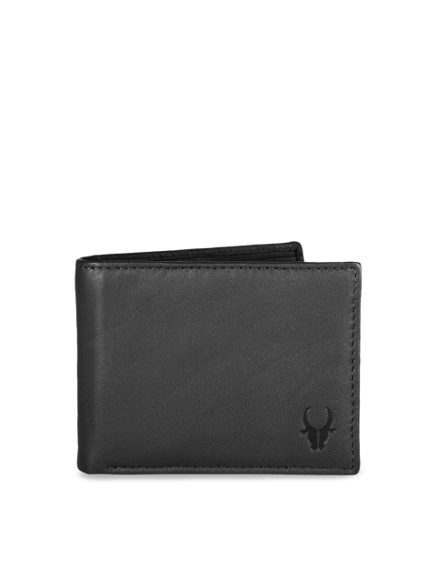 

WildHorn Men Black Solid Two Fold Wallet