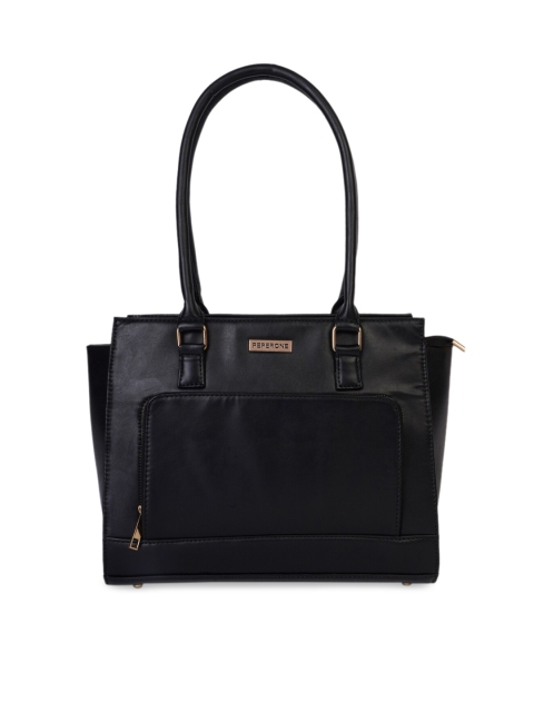 

Peperone Black Solid Shoulder Bag