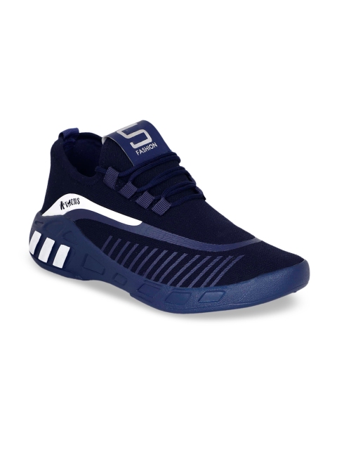 

AVAENS Men Blue Mesh Running Shoes