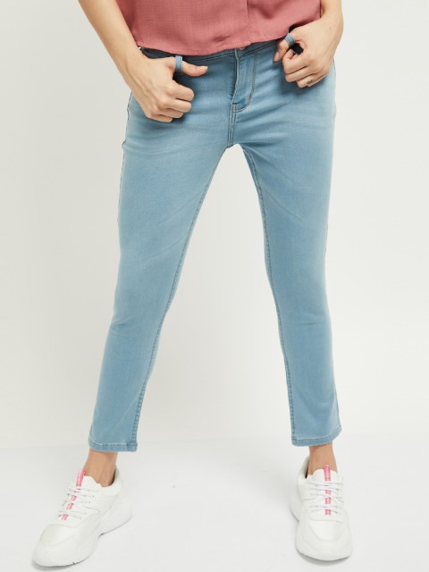 

max Women Blue Skinny Fit Jeans