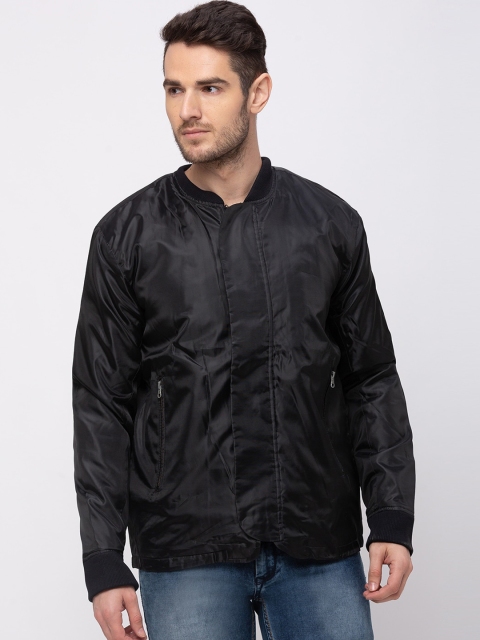 

Kenneth Cole Men Black Solid Bomber Jacket