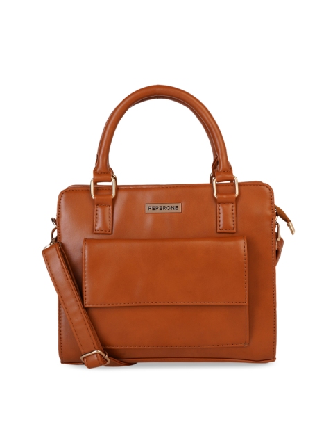 

Peperone Tan Brown Solid Handheld Bag
