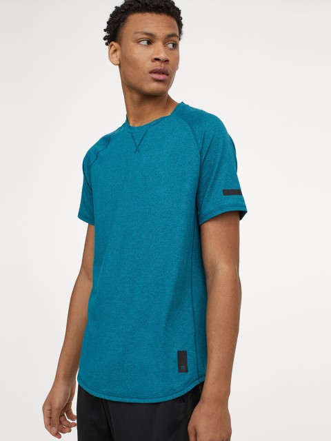 

H&M Men Blue Loose Fit Sports Top
