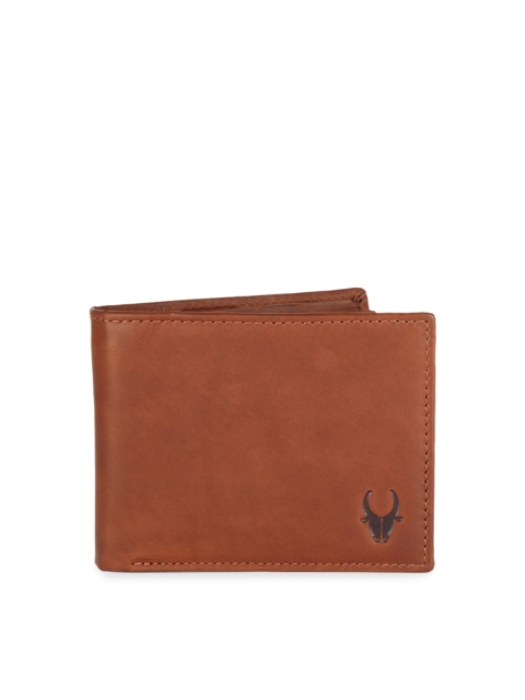 

WildHorn Men Brown Solid Two Fold Wallet