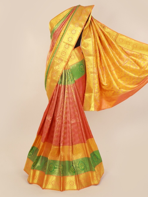 

Pothys Pink Pure Silk Woven Design Kanjeevaram Saree
