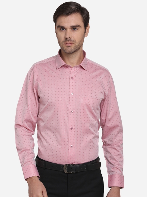 

Greenfibre Men Pink Regular Fit Printed Casual Shirt