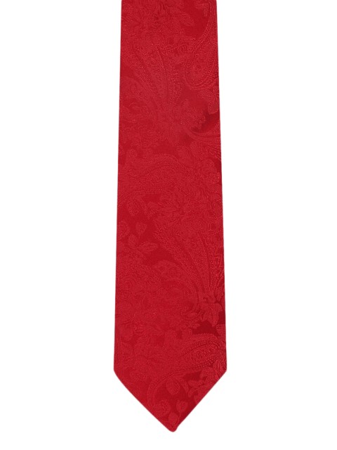 

Van Heusen Men Red Woven Design