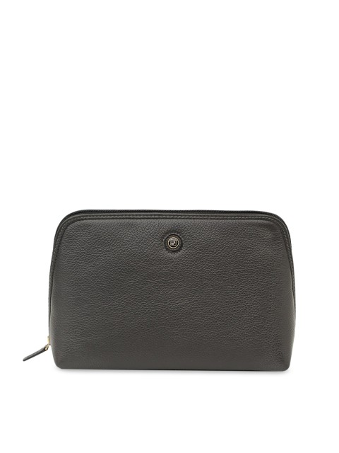 

Da Milano Unisex Grey Solid Leather Pouch