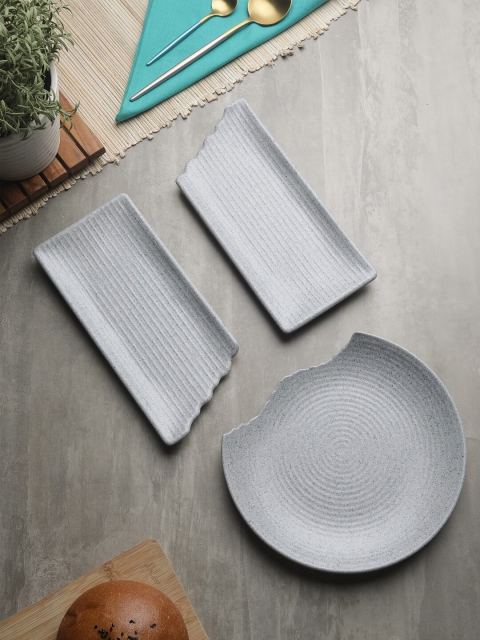 

Servewell Grey Crest Medium Plate & Platters Set