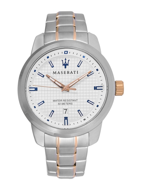

Maserati Men White Analogue Watch