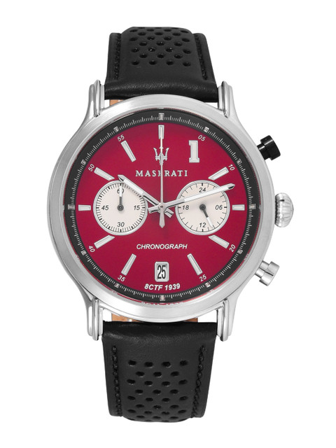 

Maserati Men Red Analogue Watch