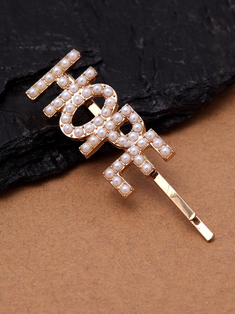 

Ferosh Gold-Toned Embellished Bobby Pins