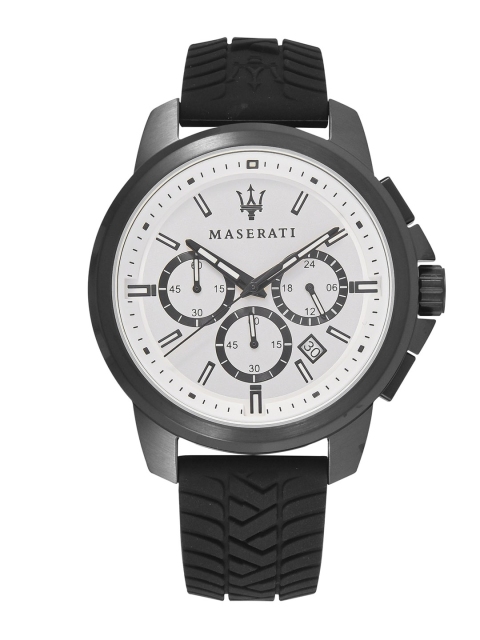 

Maserati Men White & Black Chronograph Watch R8871621010