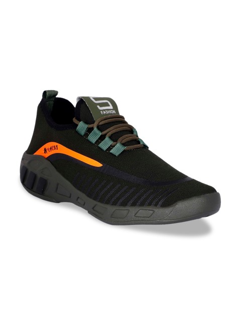 

AVAENS Men Green Mesh Running Shoes
