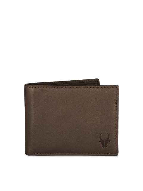 

WildHorn Men Brown Solid Two Fold Wallet