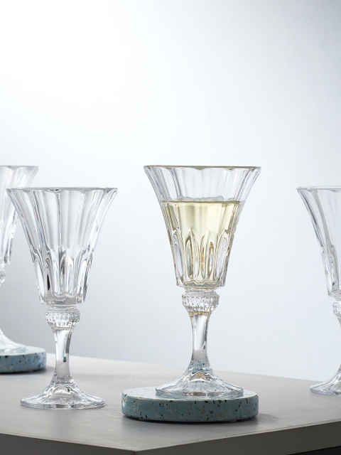 

Pure Home and Living Set of 4 Transparent Solid Wine Glass