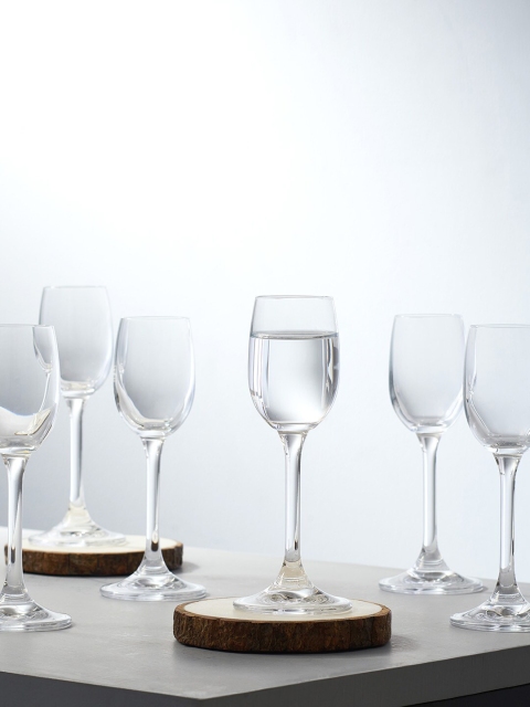 

Pure Home and Living Set of 6 Transparent Solid Wine Glass
