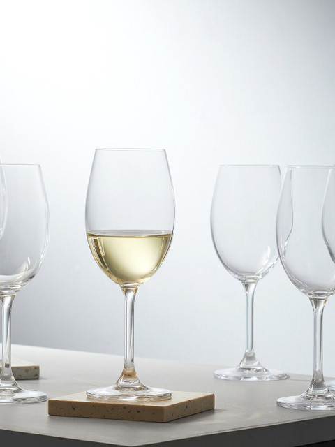 

Pure Home and Living Set of 6 Transparent Solid Wine Glasses