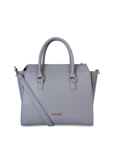

Peperone Grey Solid Handheld Bag