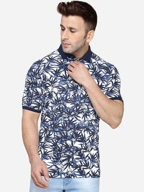 

JADE BLUE Men Multicoloured Printed Polo Collar T-shirt, Multi