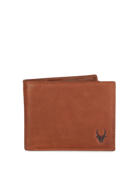 

WildHorn Men Brown Solid Two Fold Wallet