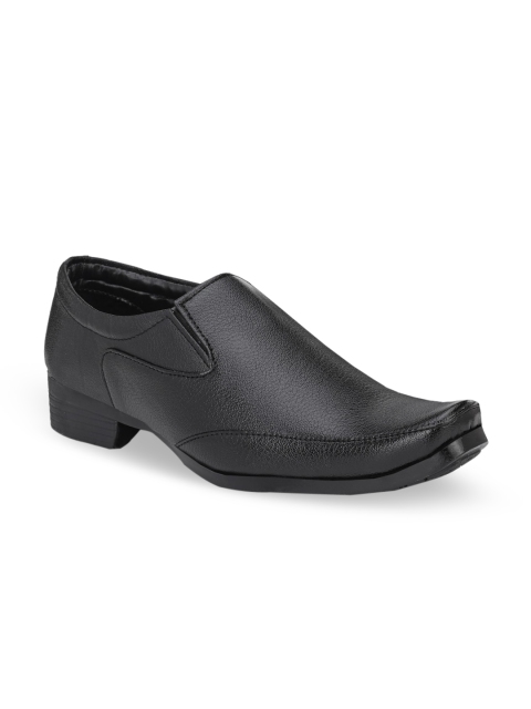 

Azzaro Black Men Black Solid Formal Slip-Ons