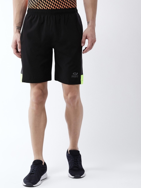 

Masch Sports Men Black Solid Regular Fit Sports Shorts