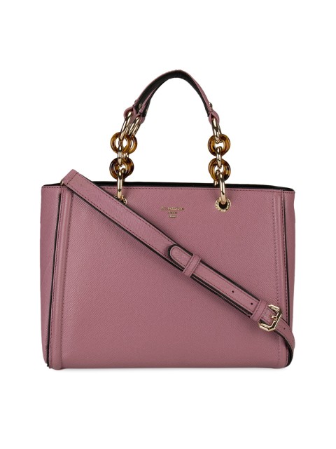 

Da Milano Pink Solid Handheld Bag