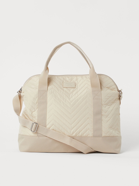 

H&M Women Beige Solid Small Weekend Bag