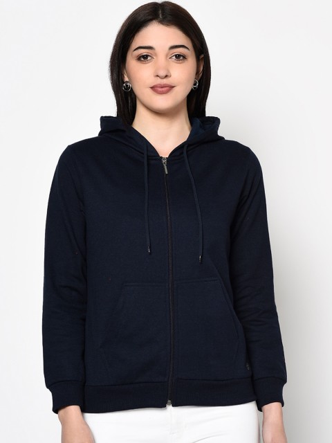 

Miss Grace Women Navy Blue Solid Sweatshirt