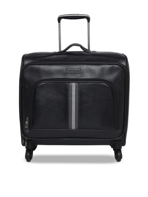 

Bags.R.us Unisex Black Solid Trolley Bag
