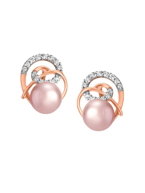 

Mia by Tanishq 14 Carat Rose Gold Sweet Entanglement Stud Diamond Earrings