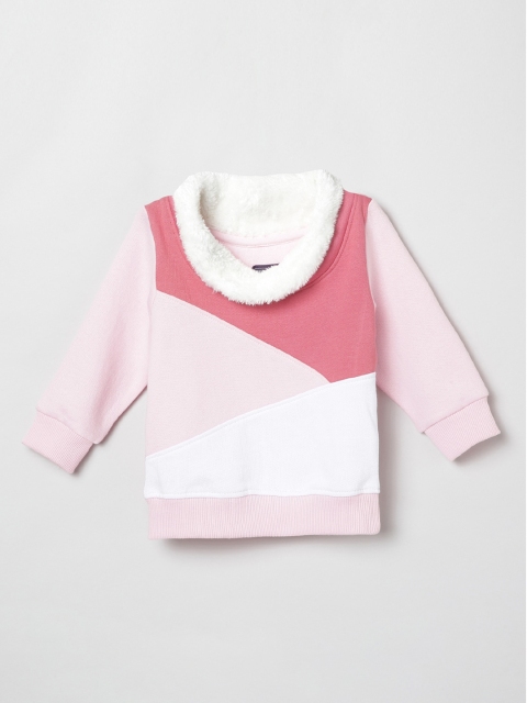 

max Girls Multicoloured Colourblocked Sweatshirt, Multi