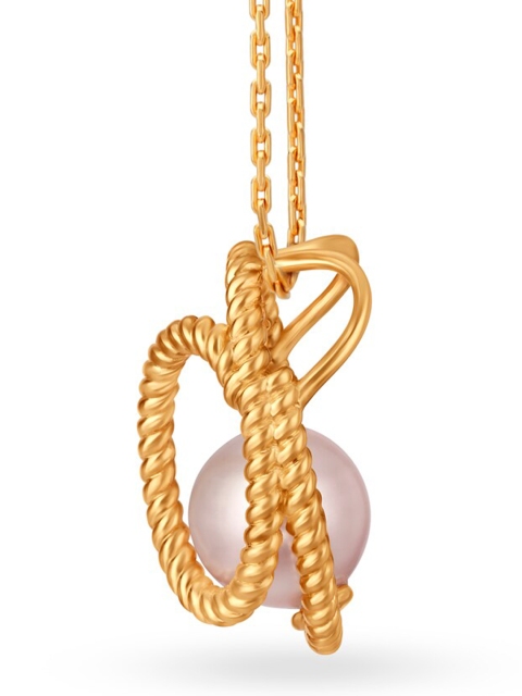 Mia by Tanishq 14KT The Center of my World Yellow Gold Pendant