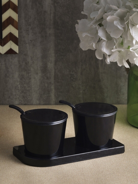 

Servewell Unisex Black Solid Two Piece Julio Condiment Set