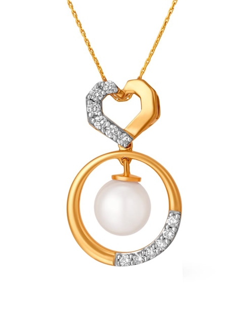 

Mia by Tanishq 14Kt Yellow Gold You-Make-My-World-Go-Round Pendant
