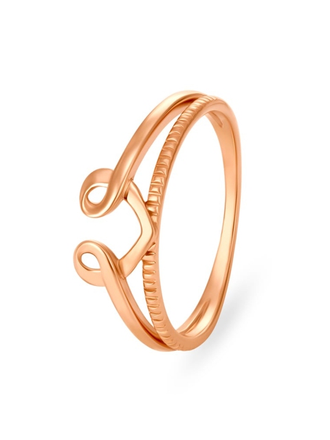 

Mia by Tanishq Rose Gold-Toned You Complete Me Finger Ring