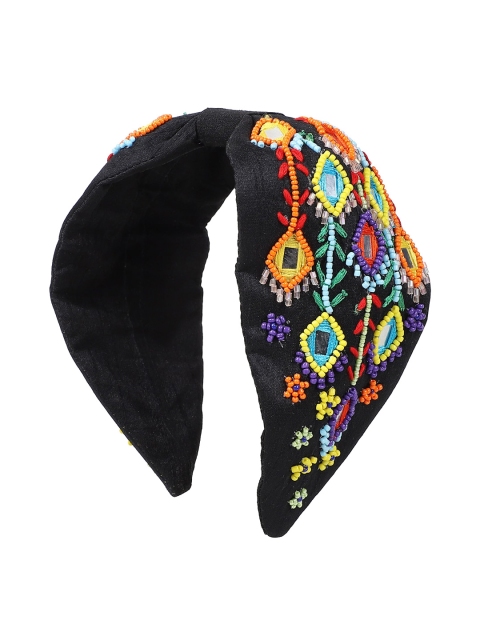 

Anekaant Black Embellished Hairband