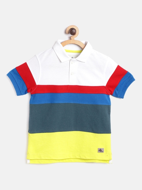 

Cherry Crumble Boys Multicoloured Striped Polo Collar T-shirt, Multi