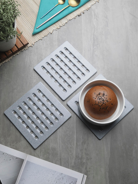 

Servewell Grey Set Of 3 Melamine Trivets
