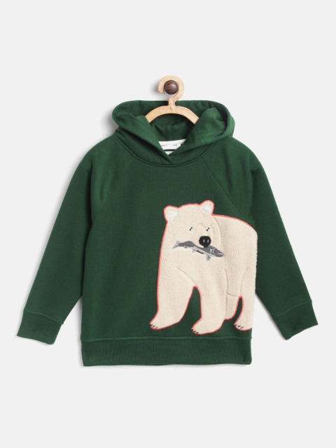 

Cherry Crumble Unisex Kids Green Embroidered Sweatshirt