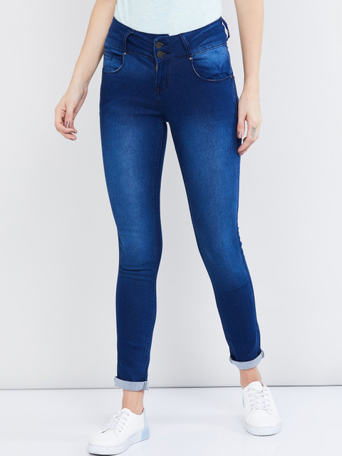 

max Women Blue Skinny Fit Jeans