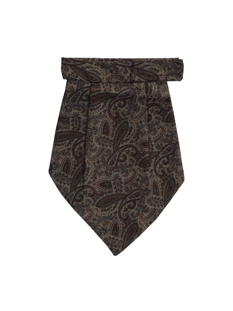 

Alvaro Castagnino Brown & Black Printed Cravat