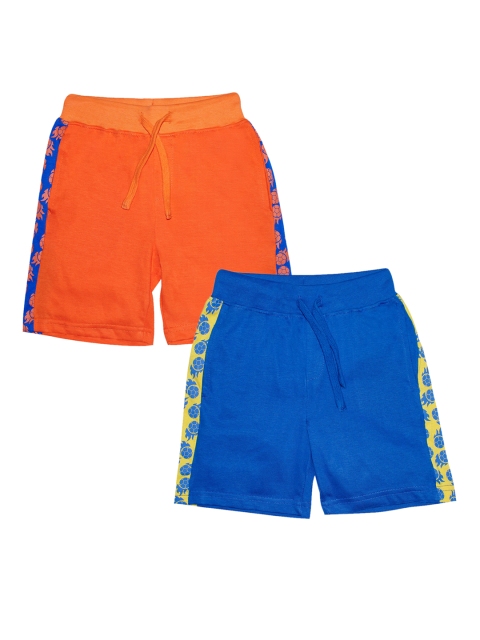 

KiddoPanti Boys Orange Solid Regular Fit Regular Shorts