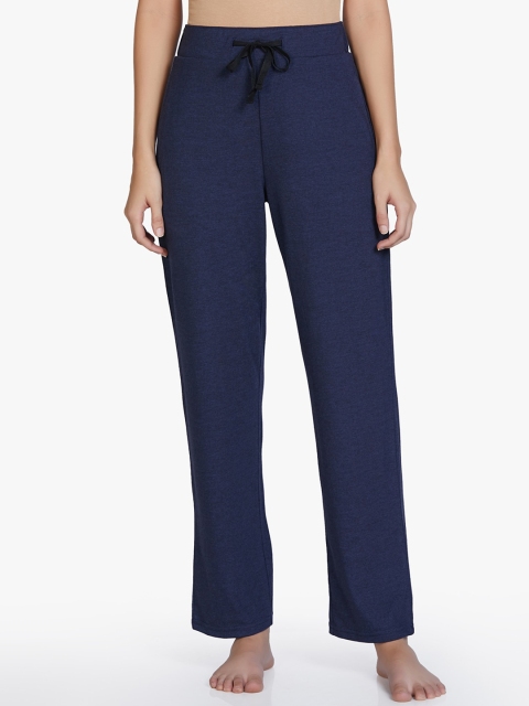 

Amante Women Navy Blue Solid Relaxed-Fit Lounge Pants
