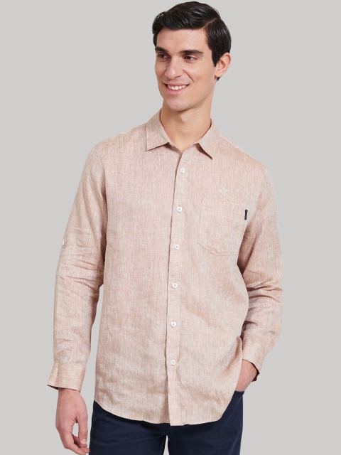 

Beverly Hills Polo Club Men Khaki Regular Fit Solid Casual Shirt
