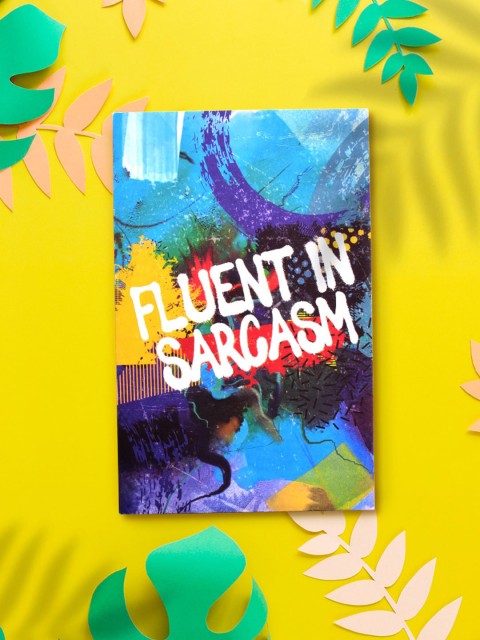 Doodle Blue & Purple Sarcastic Fluency Eco-Friendly Diary