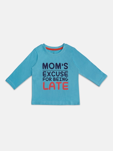 

Pantaloons Infant Boys Blue Printed T-shirt