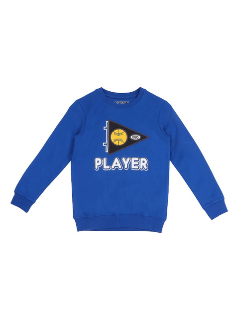 

Pantaloons Junior Boys Blue & Yellow Printed Sweatshirt