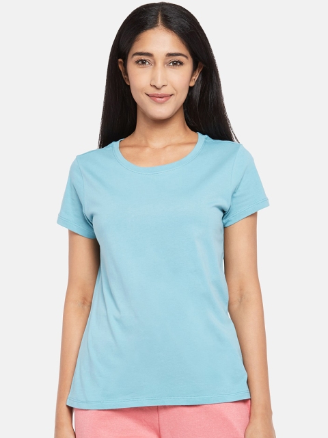 

Dreamz by Pantaloons Women Blue Solid Lounge T-Shirt
